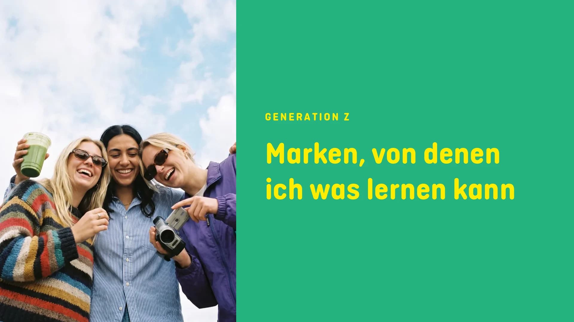 Generation Z: brands I can learn something from (German wording in the image)
