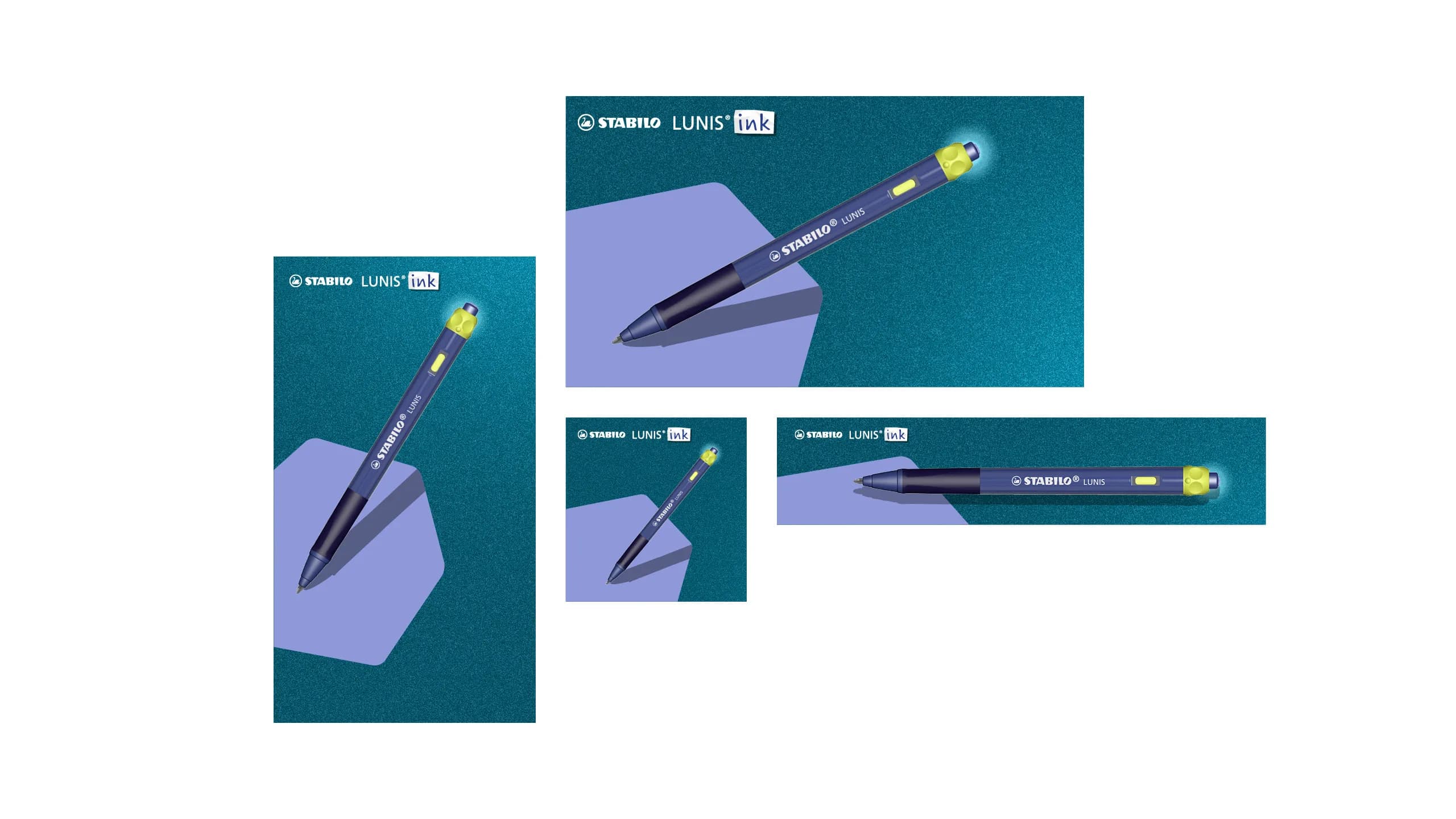 LUNIS ink ads in several formats
