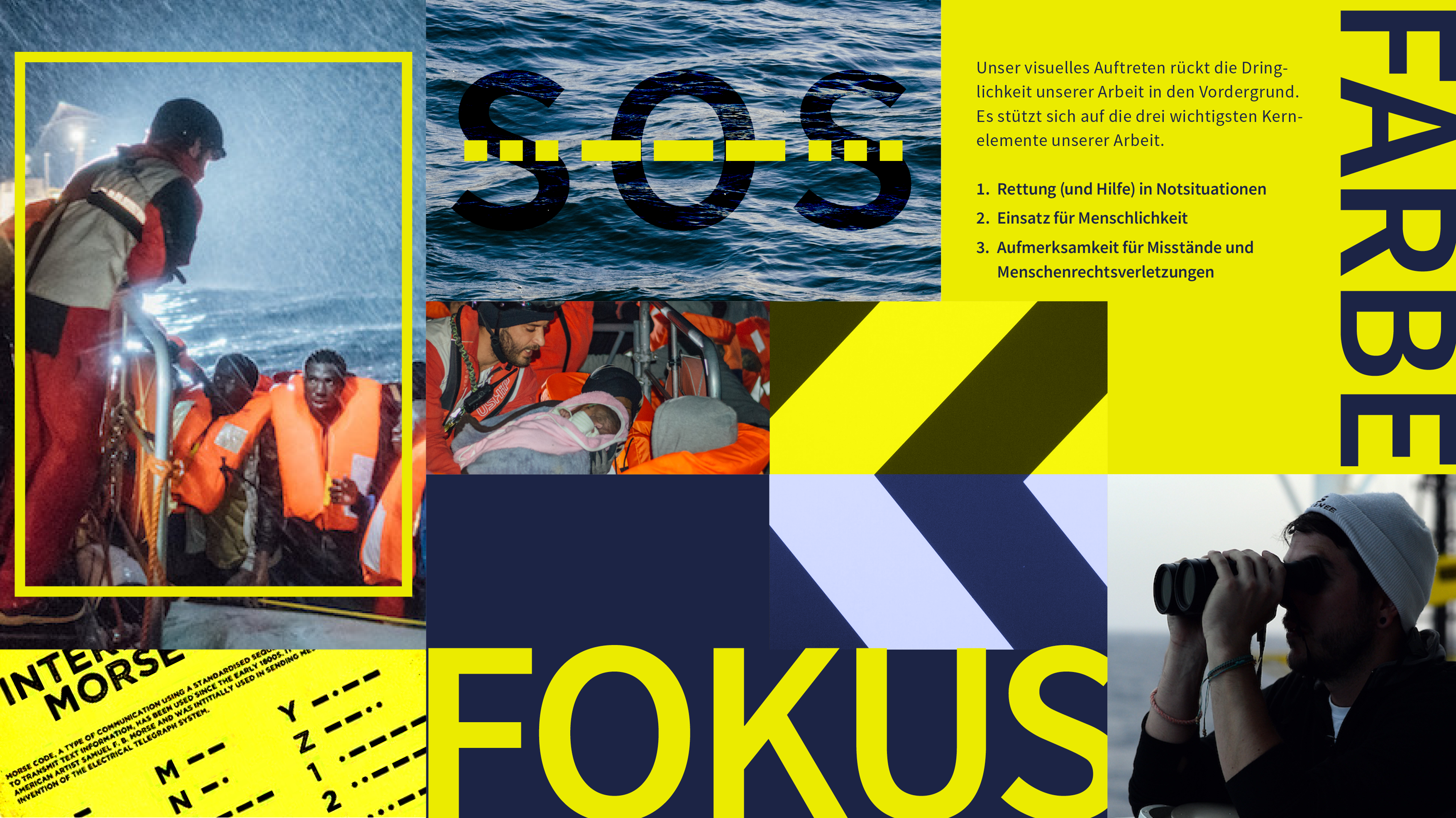 SOS Humanity – Visueller Markenstil